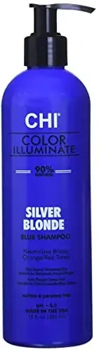 CHI Color Illuminate Sidabrinis Skirtas šviesiems plaukams Mėlyna Šampūnas, 355 ml