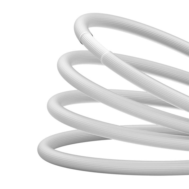 Greito įkrovimo kabelis Baseus USB-C su Coolplay Series 1m, 20W (baltas)