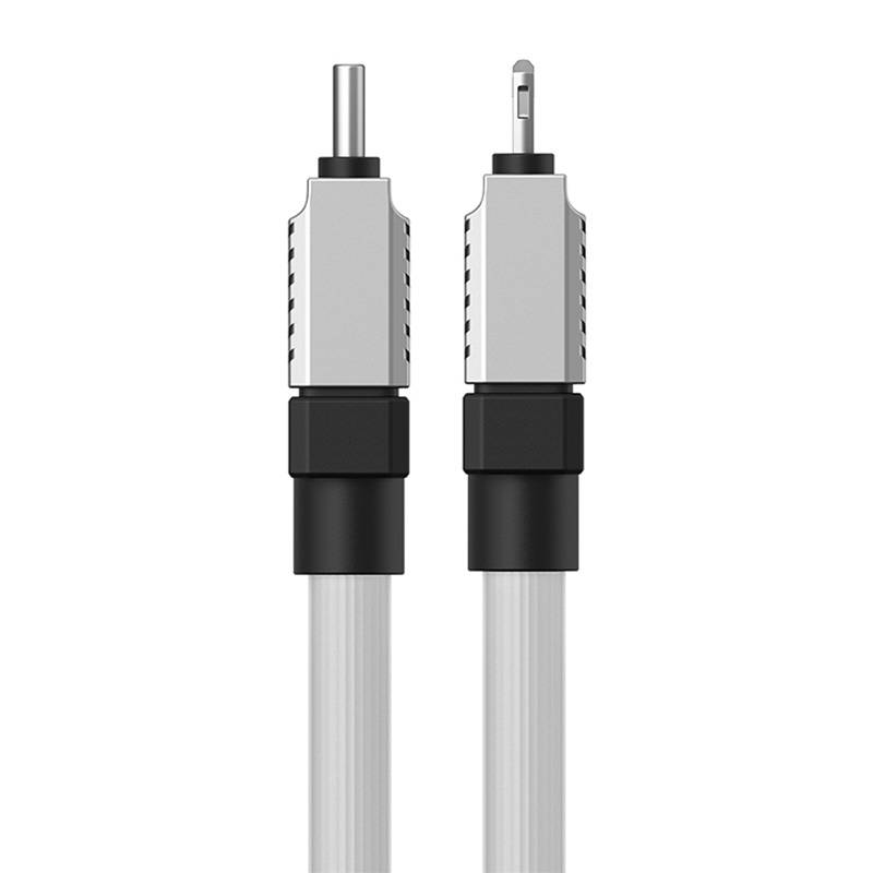 Greito įkrovimo kabelis Baseus USB-C su Coolplay Series 1m, 20W (baltas)