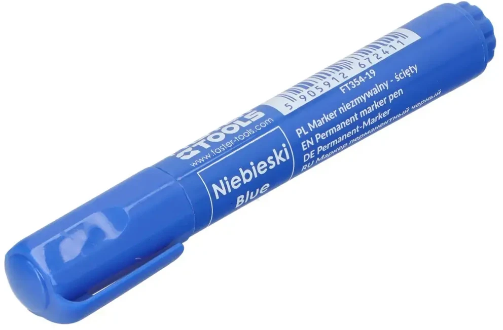 Faster Tools Žymeklis Faster permanentinis mėlynas, nuožulnus
