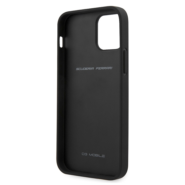 Ferrari Off Track Quilted dėklas iPhone 12 / 12 Pro, juodas