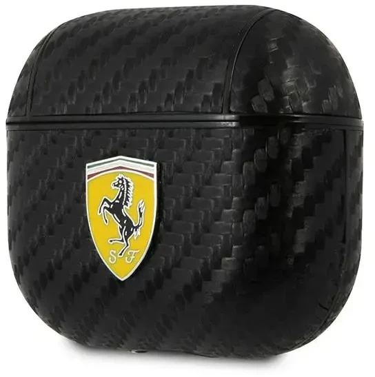 Ferrari FESA3CABK AirPods 3 dėklas, juodos spalvos, On Track PU Carbon