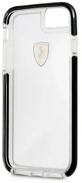 FERRARI kietas dėklas FEGLHCP7BK IPHONE 7 / 8 TRANSPARENT