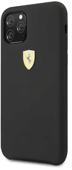 Ferrari Silicone silikoninis telefono dėklas iPhone 11 Pro Max, juodas