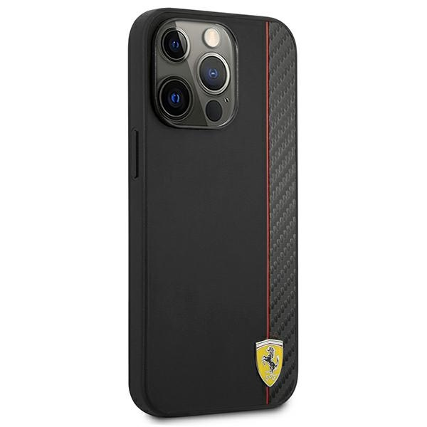 Dėklas Ferrari FESAXHCP13LBK, skirtas iPhone 13 Pro/13, juodas