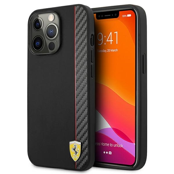 Dėklas Ferrari FESAXHCP13LBK, skirtas iPhone 13 Pro/13, juodas