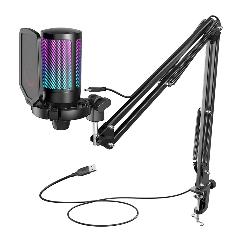 Fifine Technology FIFINE AmpliGame A6T RGB Juodas (Juodas) Kondensatorinis Mikrofonas