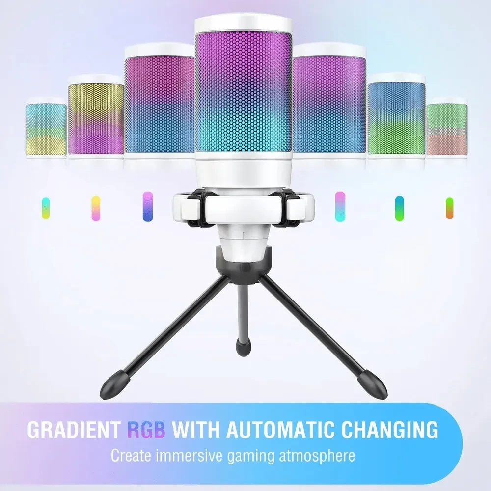 Fifine AmpliGame A6V RGB Baltas