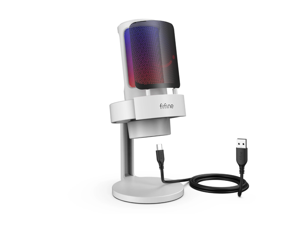 Fifine Technology FIFINE AmpliGame A8 RGB Baltas (Baltas) Kondensatorinis Mikrofonas