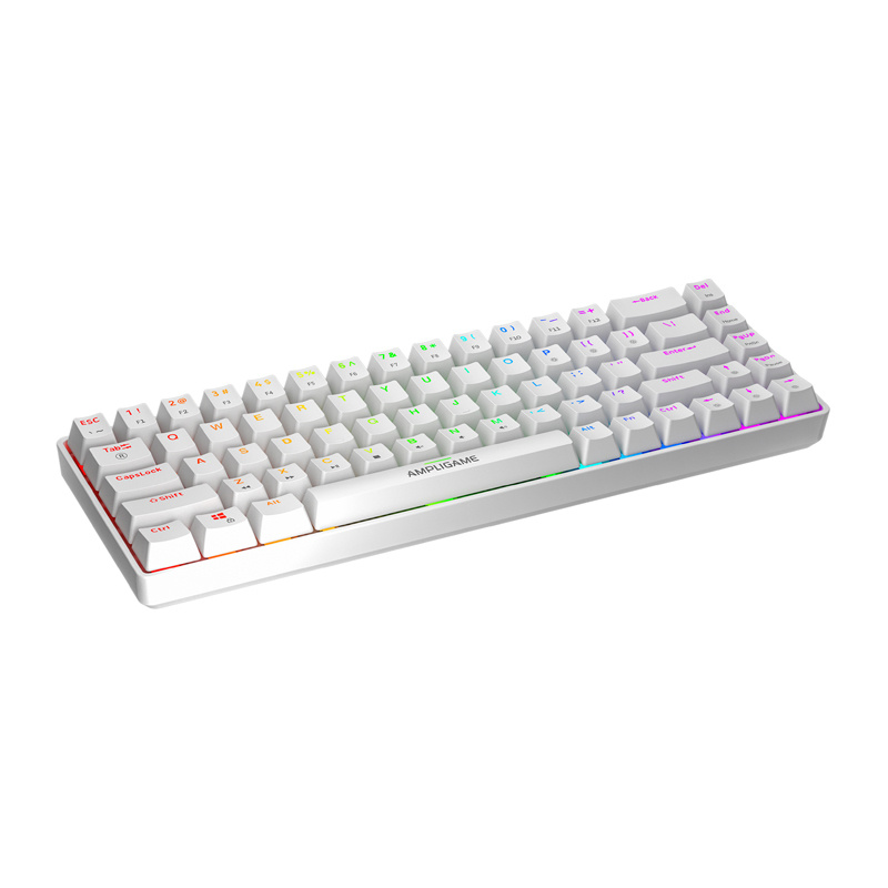 Fifine GK1W mechancial klaviatūra, 65% RGB (baltas)