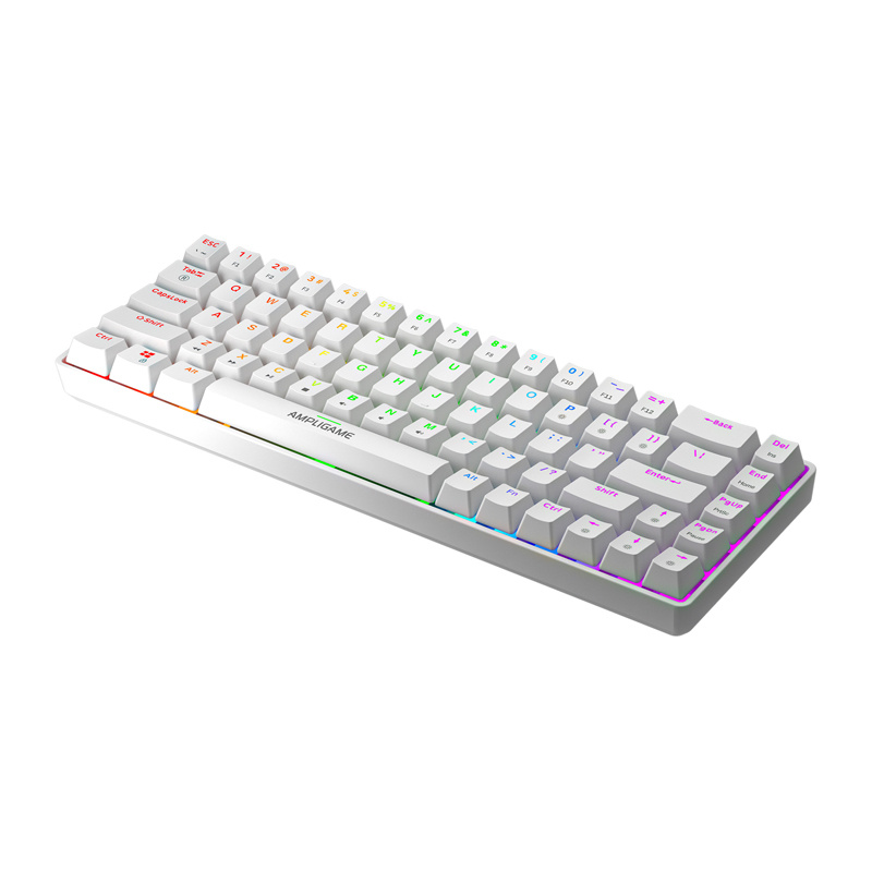 Fifine GK1W mechancial klaviatūra, 65% RGB (baltas)