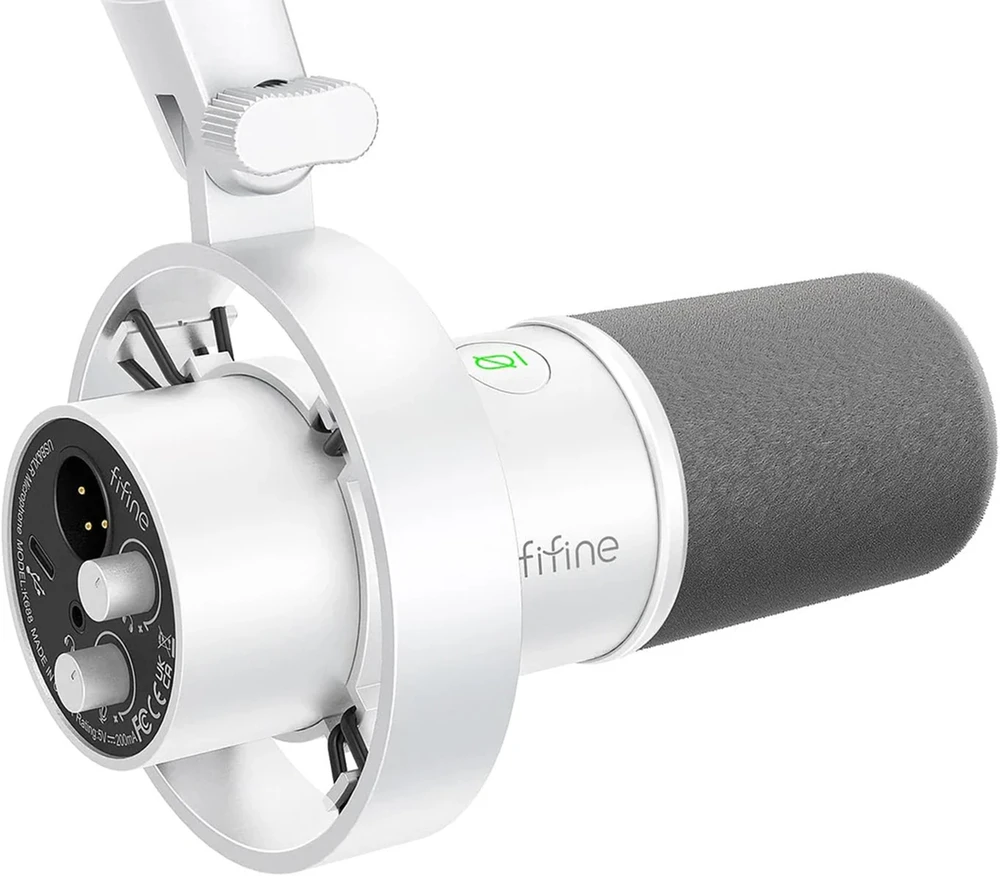 Mikrofonas dynamiczny Fifine K688W (balta)