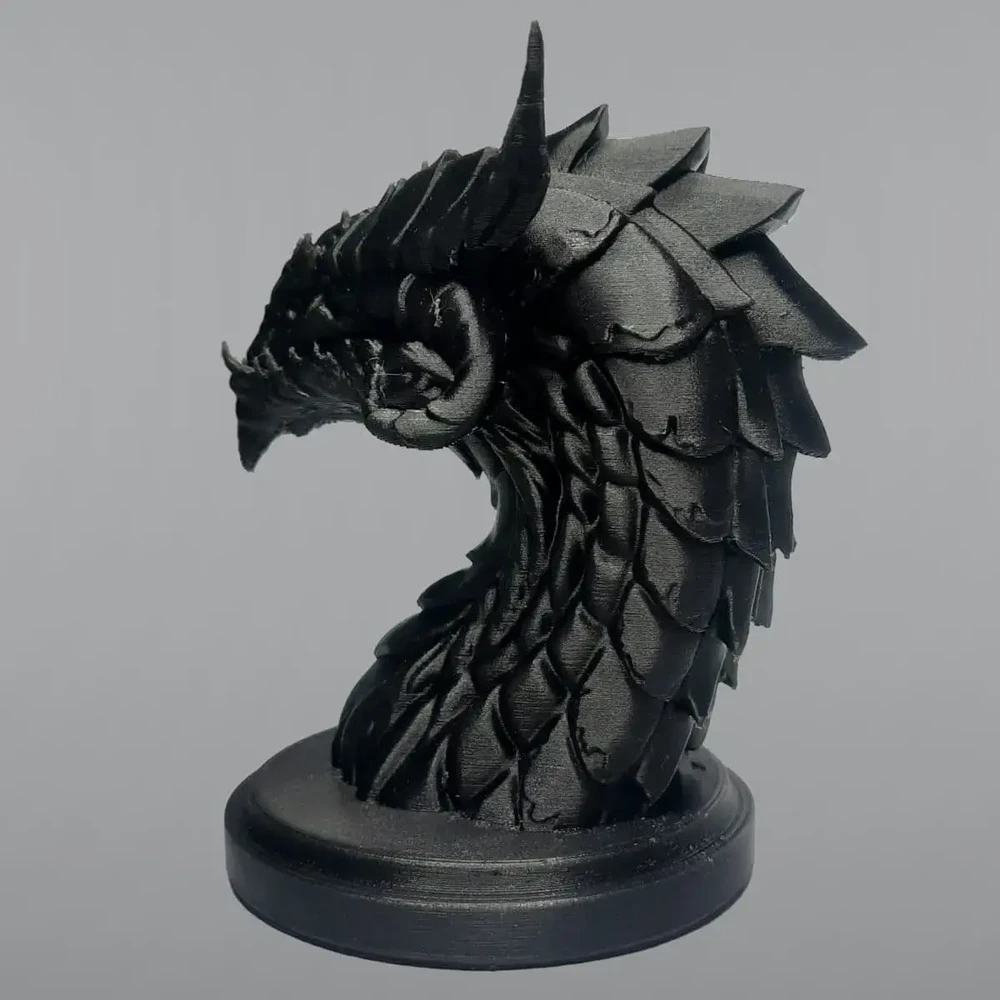 Plastikas Rosa3D PETG CarbonLook - 1.75mm - 0.5kg - Carbon Juodas