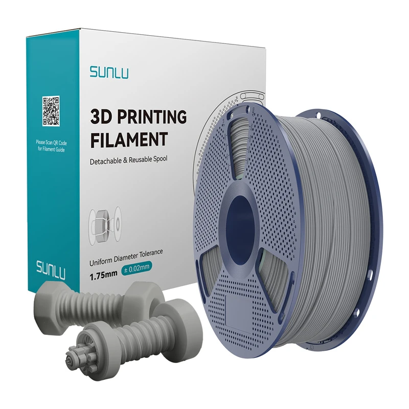 Sunlu pilkas ABS 1.75mm filingas ant ritės