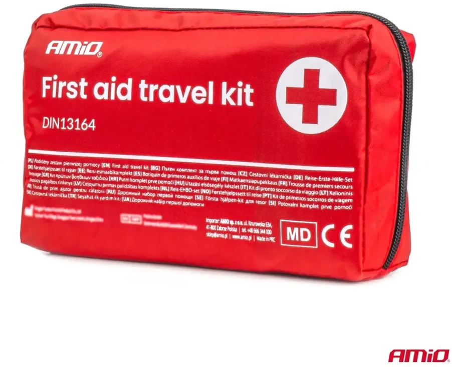 Automobilinė vaistinėlė dėkle DIN13164 amio-05013