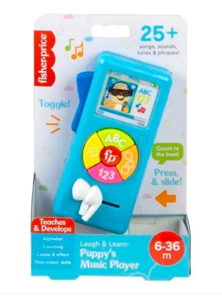 Mattel Interaktyvus muzikinis Fisher Price grotuvas 123