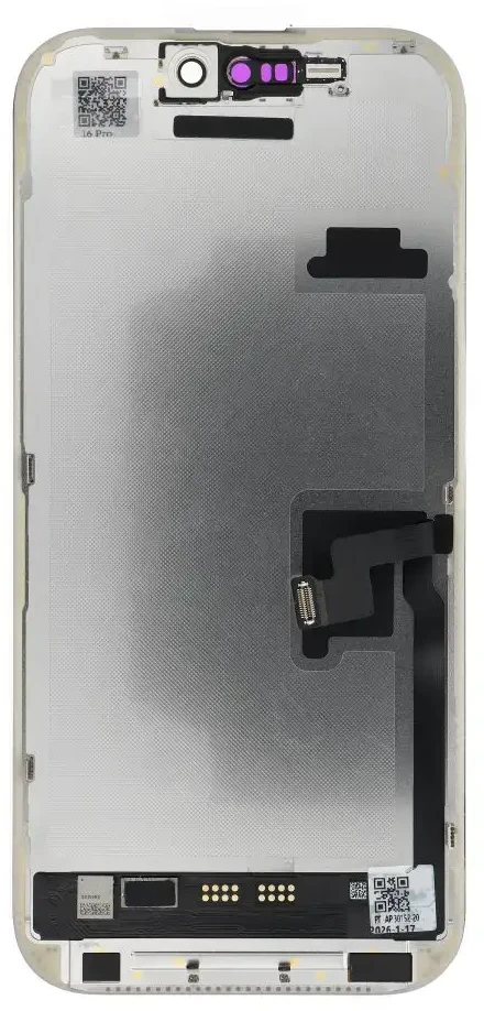 „FixCell“ LCD ekranas, skirtas „iPhone 16 PRO SOFT OLED“ 120 Hz (diagnozuojamas: naudotas)