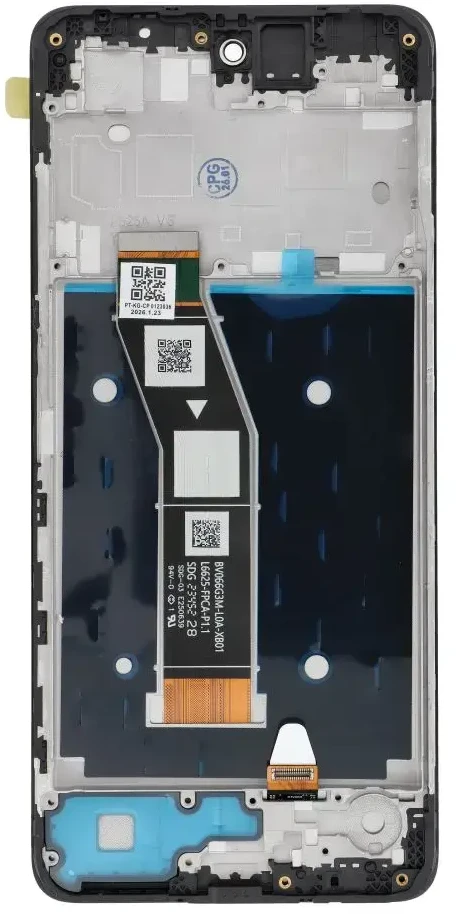 „FixCell“ LCD ekranas, skirtas MOTOROLA G24 / G24 POWER OEM su rėmeliu