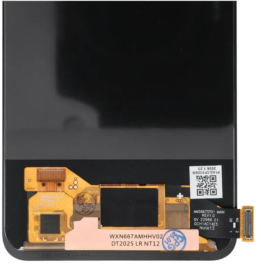„FixCell“ LCD ekranas, skirtas „REDMI NOTE 12 4G 5G“, kietasis OLED, be rėmelio