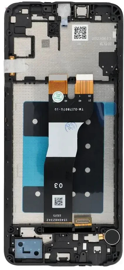 FixCell LCD ekranas, skirtas SAMSUNG A05s OEM su rėmeliu