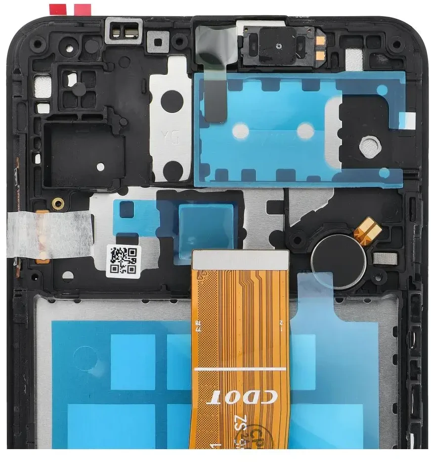 FixCell LCD ekranas SAMSUNG A12 A125 OEM rėmeliui su komponentais