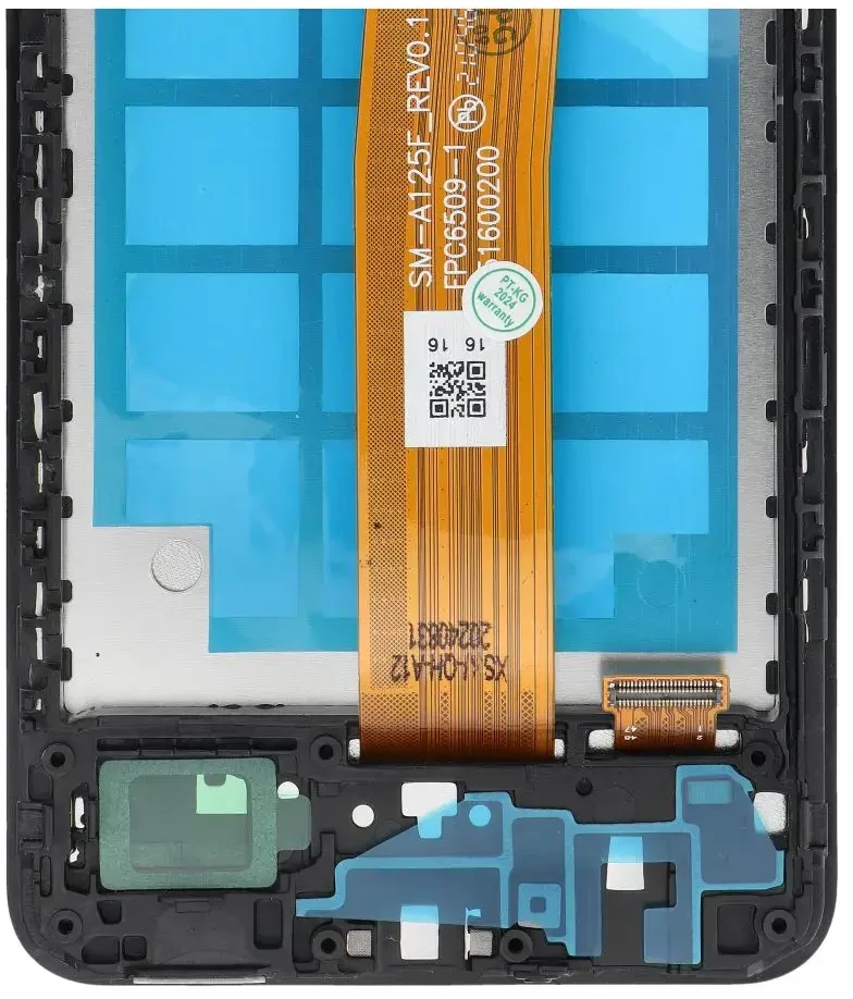 FixCell LCD ekranas SAMSUNG A12 A125 OEM rėmeliui su komponentais