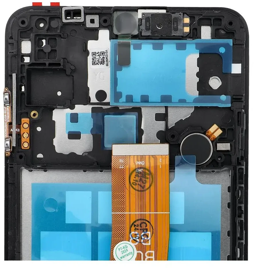 FixCell LCD ekranas, skirtas SAMSUNG A12 A127 OEM rėmeliui su komponentais