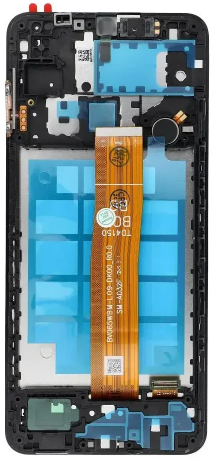 FixCell LCD ekranas, skirtas SAMSUNG A12 A127 OEM rėmeliui su komponentais