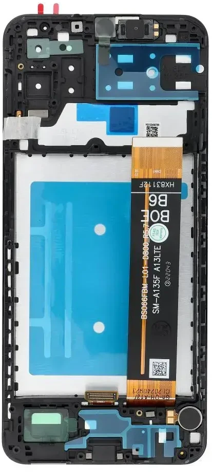 FixCell LCD ekranas, skirtas SAMSUNG A13 4G A135 OEM rėmeliui su komponentais