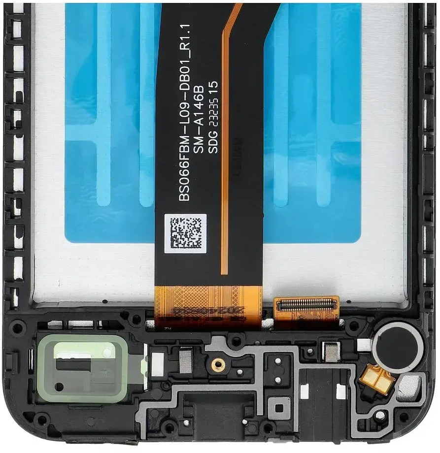 FixCell LCD ekranas, skirtas SAMSUNG A14 4G A145F OEM rėmeliui su komponentais