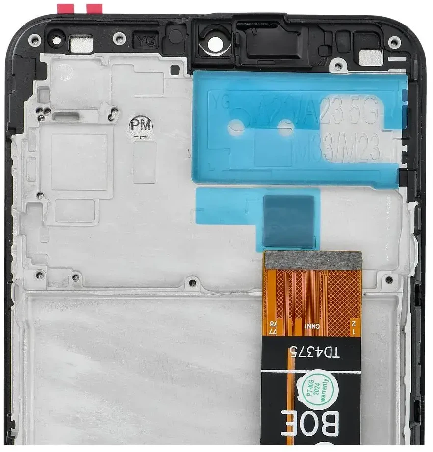 FixCell LCD ekranas, skirtas SAMSUNG A23 5G A236B OEM su rėmeliu