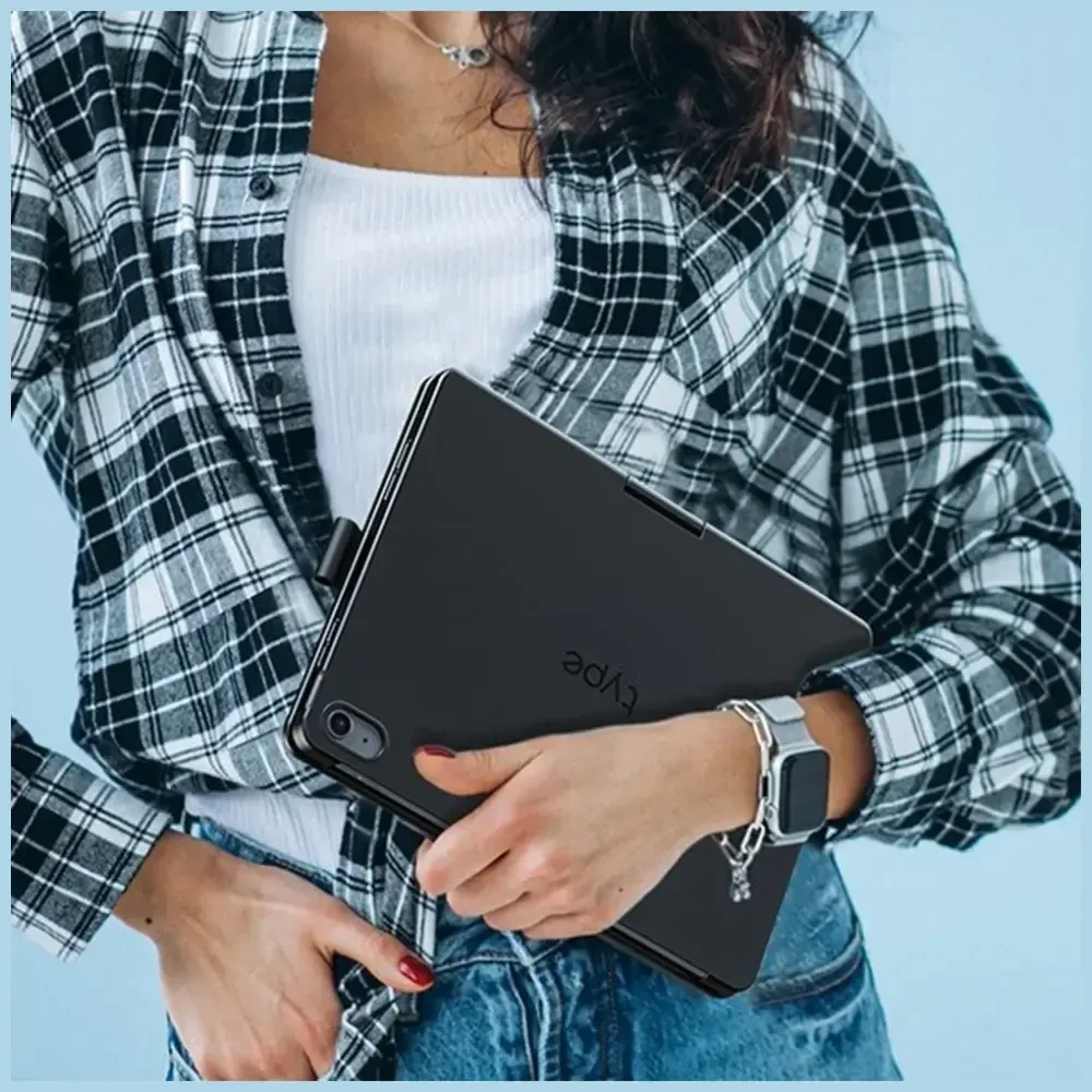 „Typecase Flexbook Touch“, skirtas „iPad 11“ (A16) 2025 / „iPad 10.9“ 2022, rožinis