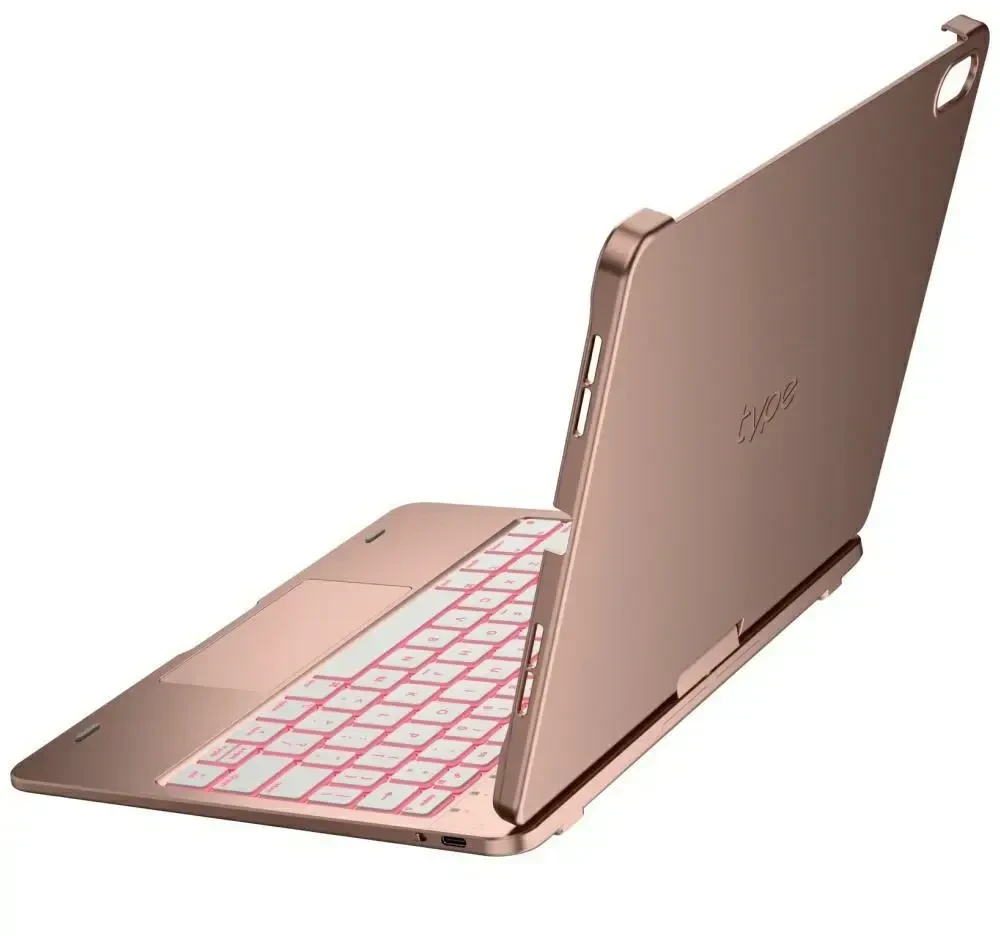 „Typecase Flexbook Touch“, skirtas „iPad 11“ (A16) 2025 / „iPad 10.9“ 2022, rožinis