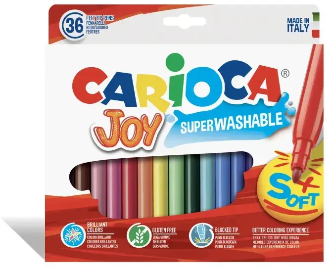 Flomasteriai CARIOCA JOY, 36 vnt.