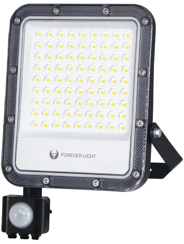 Sieninis šviestuvas „Telforceone“ LED prožektorius PROXIM+ 50W 4000K 7500lm PIR 230V IP65 „Forever Light“ 150lm/W 5 metų garantija