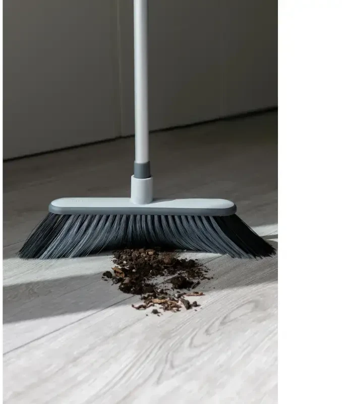 Šluota teleskopiniu kotu Eco Ego 130cm pilka