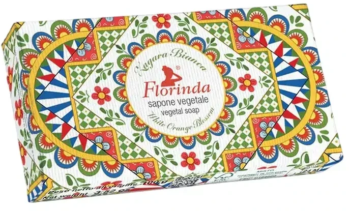 Florinda Baltas Oranžinis Blossom Vegan Hydrating Scented Soap Bar Body, 100 g