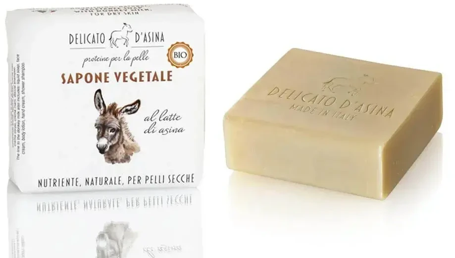 Florinda Delicato d'Asina Cleansing & Hydrating Soap Bar For Body & Hands, 100 g