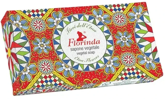 Florinda, Etna Flowers, Vegan, Hydrating, Scented Soap Bar , Body, 100 g