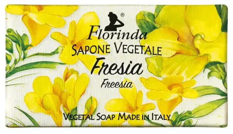 Florinda, Freesia, Vegan & Cruelty-Free, Cleansing & Softening, Floral, Scented Soap Bar , Body & Hands, 100 g