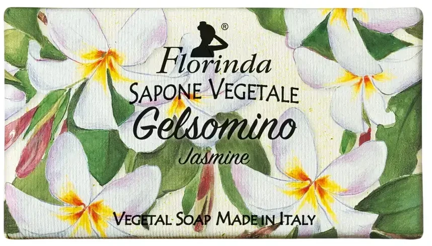 Florinda Jasmine Vegan drėkinantis ir valantis muilas su gėlių kvapu kūnui, 100 g