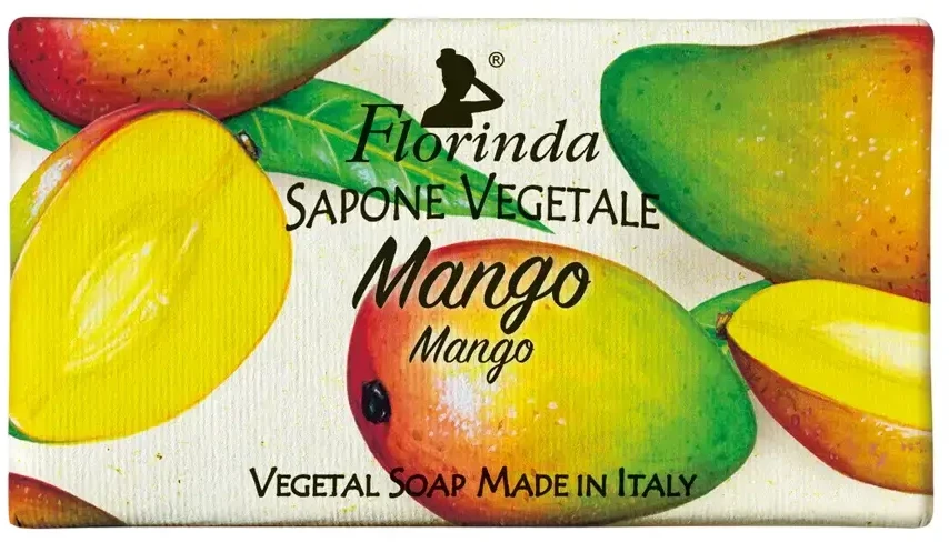 Florinda Mango Vegan Cleansing & Hydrating Soap Bar Body, 100 g