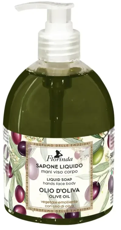 Florinda Olia D'Oliva Cleansing & Softening Liquid Soap Hands & Face & Body, 500 ml