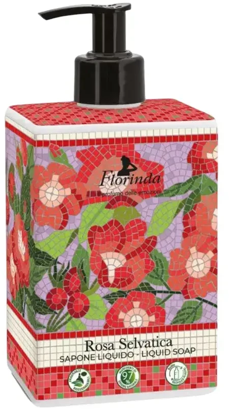 Florinda Rosa Selvatica Hydrating Liquid Soap, 500 ml