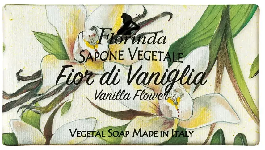 La Dispensa Florinda muilas augalinis, rankų darbo, parfumuotas, Vanilės žiedų aromato, 100 g