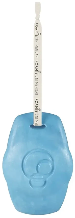 Kietasis prausiklis vyrams Foamie 3 in 1 Shower Body Bar For Men Seas the Day, su mėtomis ir citrina