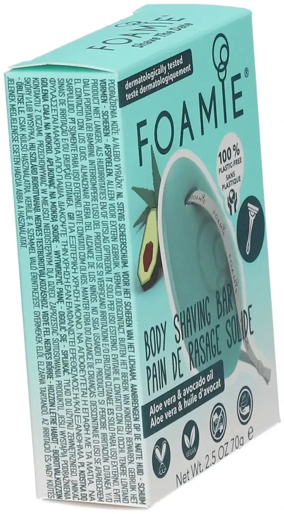 Foamie „Fomaie“ kietos skutimosi putos su „Aloe You Very Much“ (kūno skutimosi lazdelė) 70 g