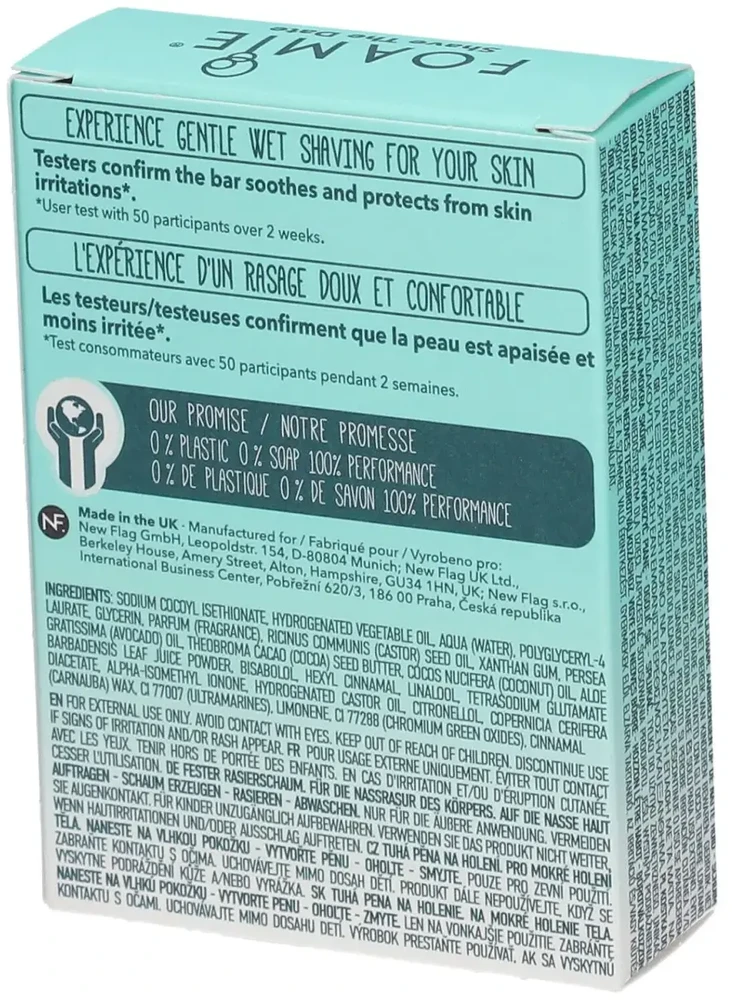 Foamie „Fomaie“ kietos skutimosi putos su „Aloe You Very Much“ (kūno skutimosi lazdelė) 70 g