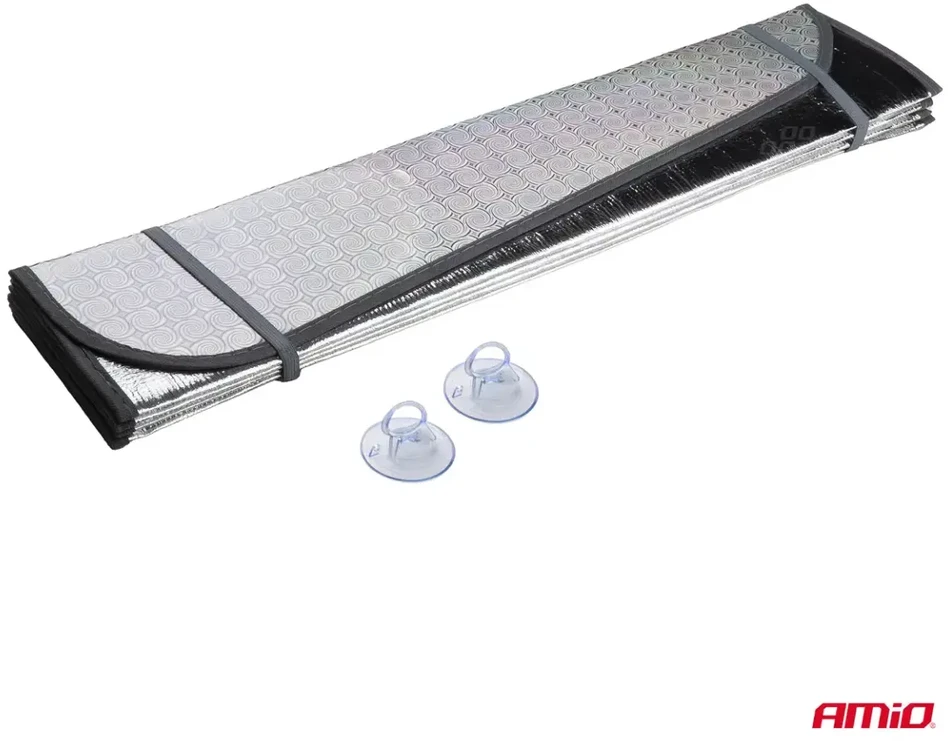 Sulankstoma saulės uždanga automobiliui 145x70 cm AMIO-04374