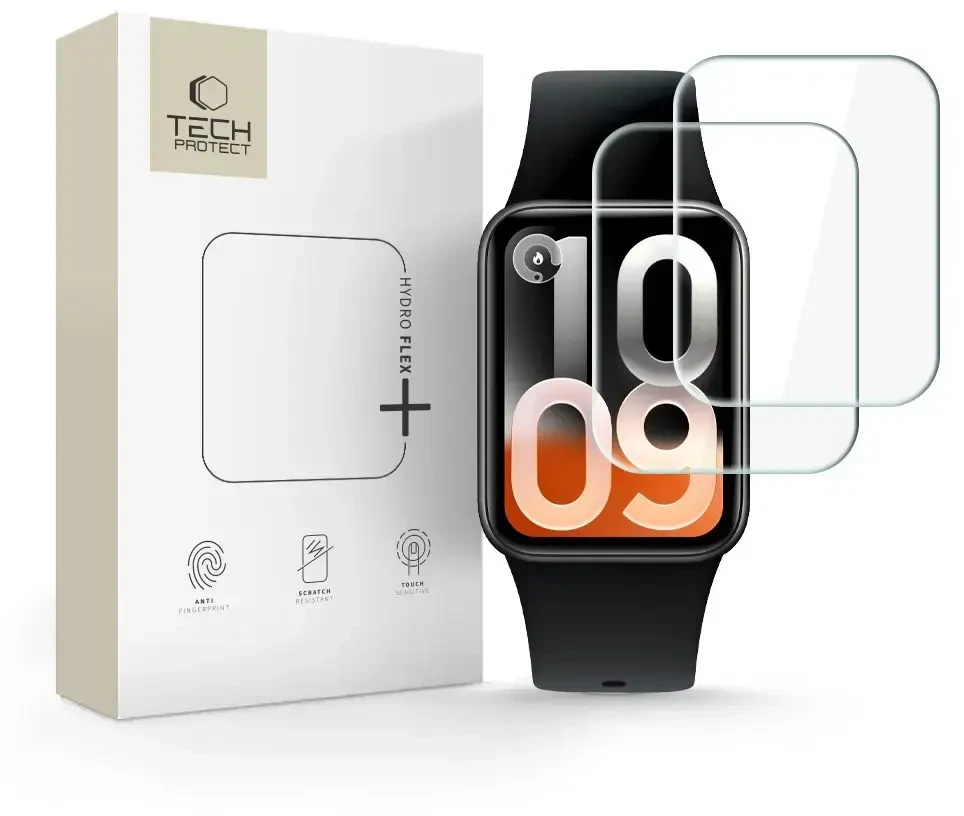HIDROŽELINĖ PLĖVELĖ Tech-Protect HYDRO FLEX+ 2-PACK XIAOMI SMART BAND 10 PRO SKAIDRI